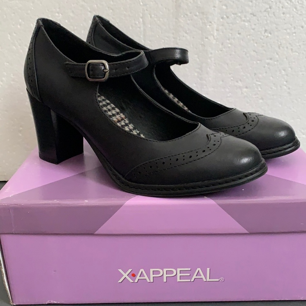 Black Wing Tip, MaryJane Heels